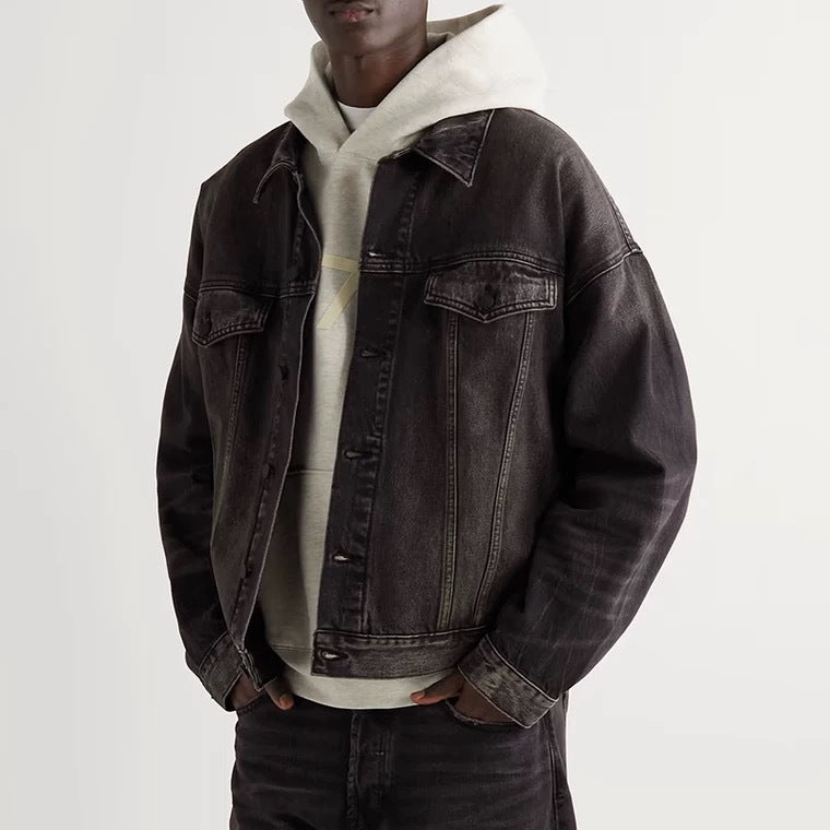 Black Denim Jacket – Timeless, Versatile, and Effortlessly Cool - Plume & Peak