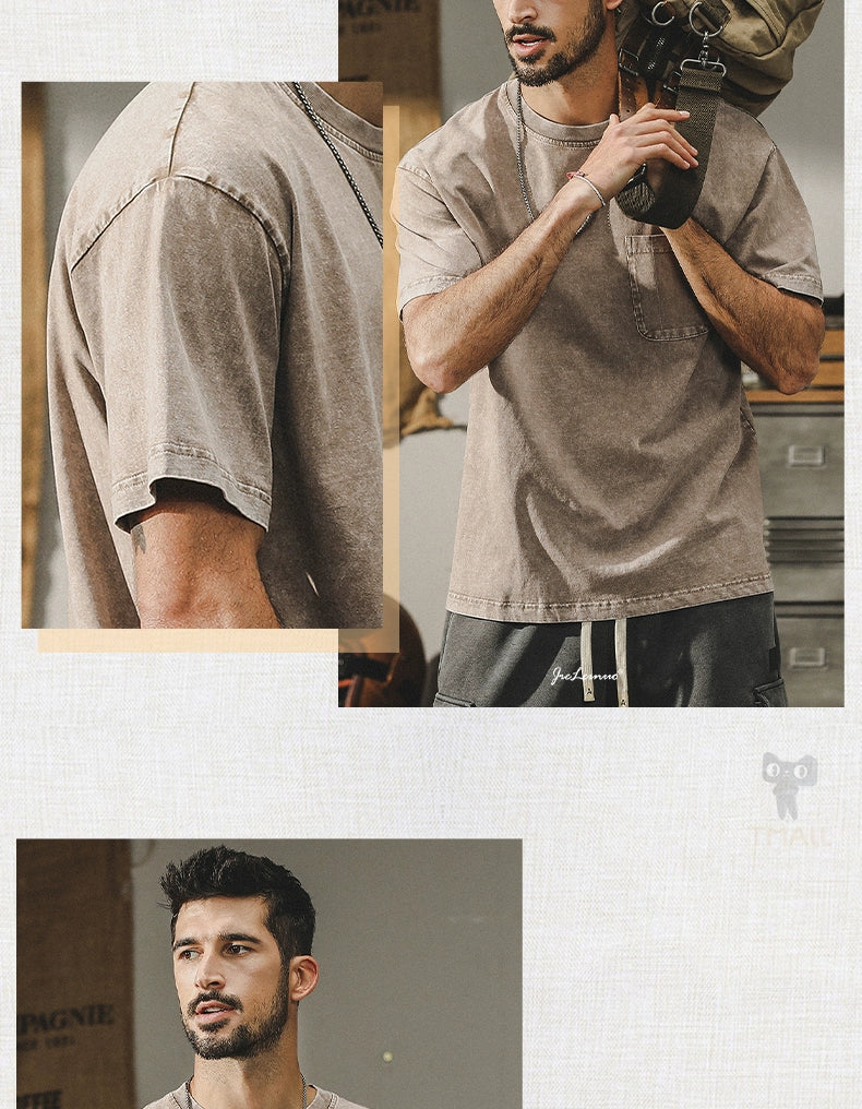 The Easywear Washed Tee – Core Collection - Plume & Peak