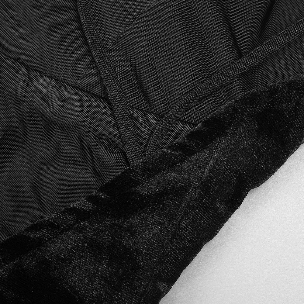 The Noir Bloom Gown with Sculpted Petal Detail - Plume & Peak