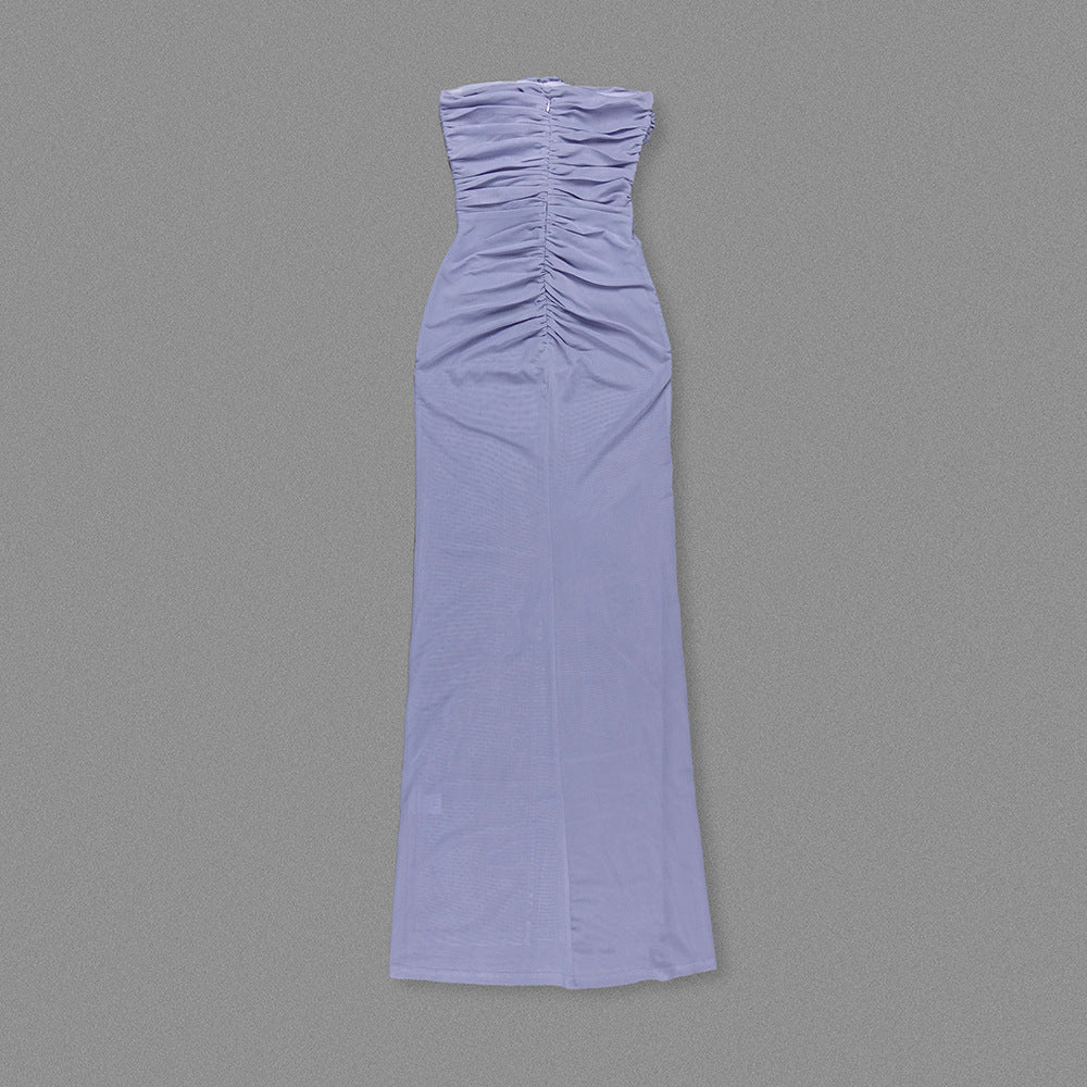 The Azure Bloom Dress - Plume & Peak