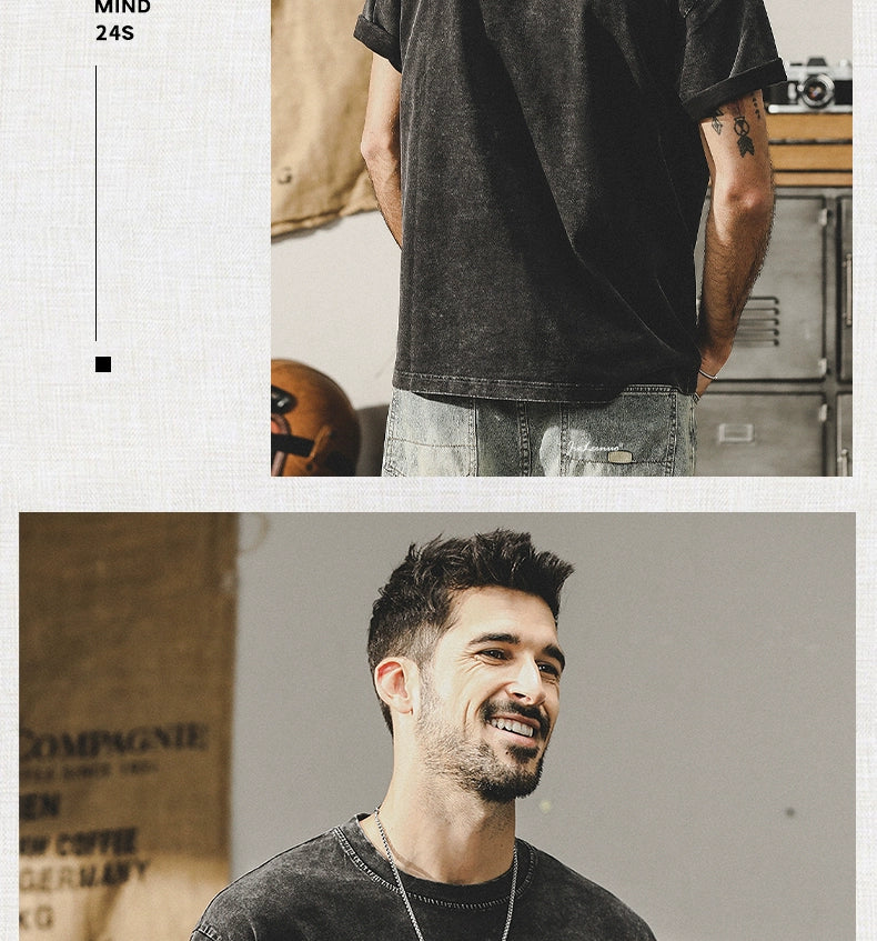 The Easywear Washed Tee – Core Collection - Plume & Peak