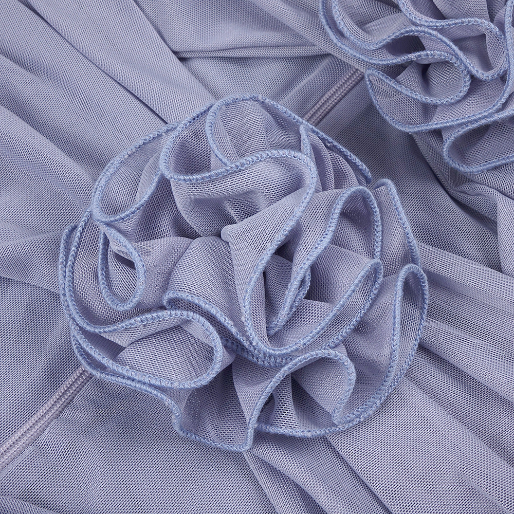 The Azure Bloom Dress - Plume & Peak