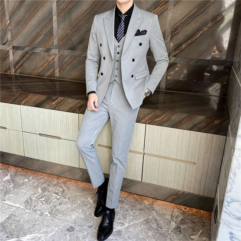 Slim Fit Modern Groom Business - Plume & Peak
