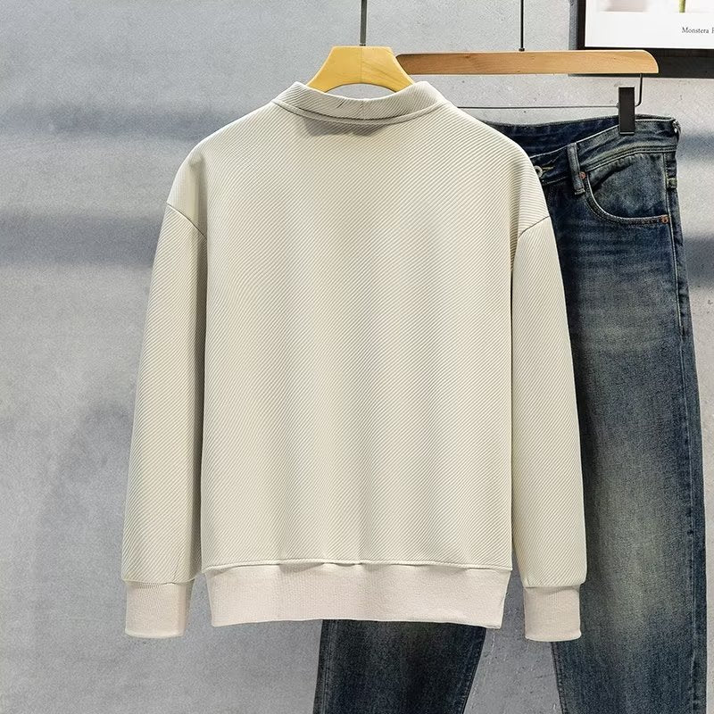 Mens VNeck Jacket Minimalist FallWinter Style - Plume & Peak