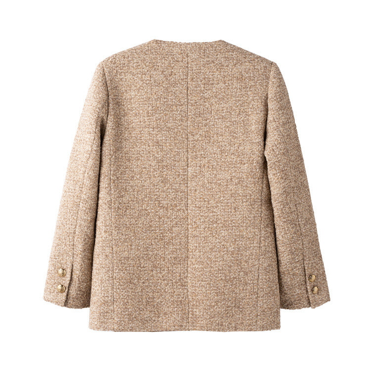 Mérd Blend Leather Pocket Tweed Jacket - Plume & Peak