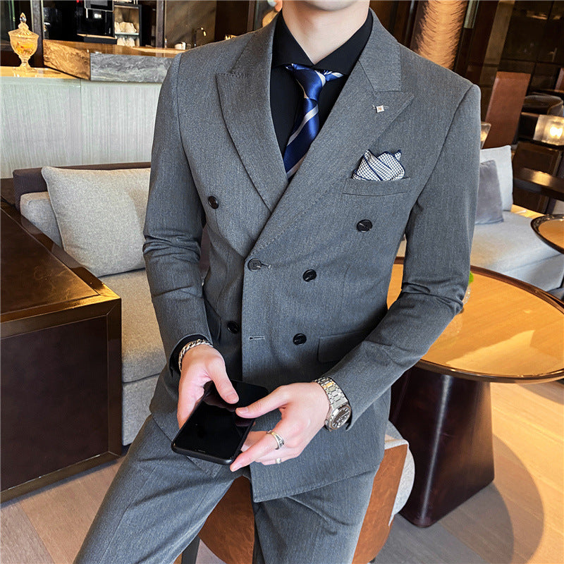 Slim Fit Modern Groom Business - Plume & Peak