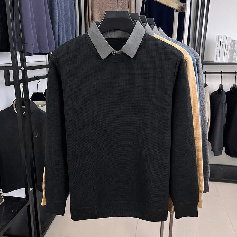 Sophisticated Layered Knit Pullover – Effortless Elegance - Plume & Peak