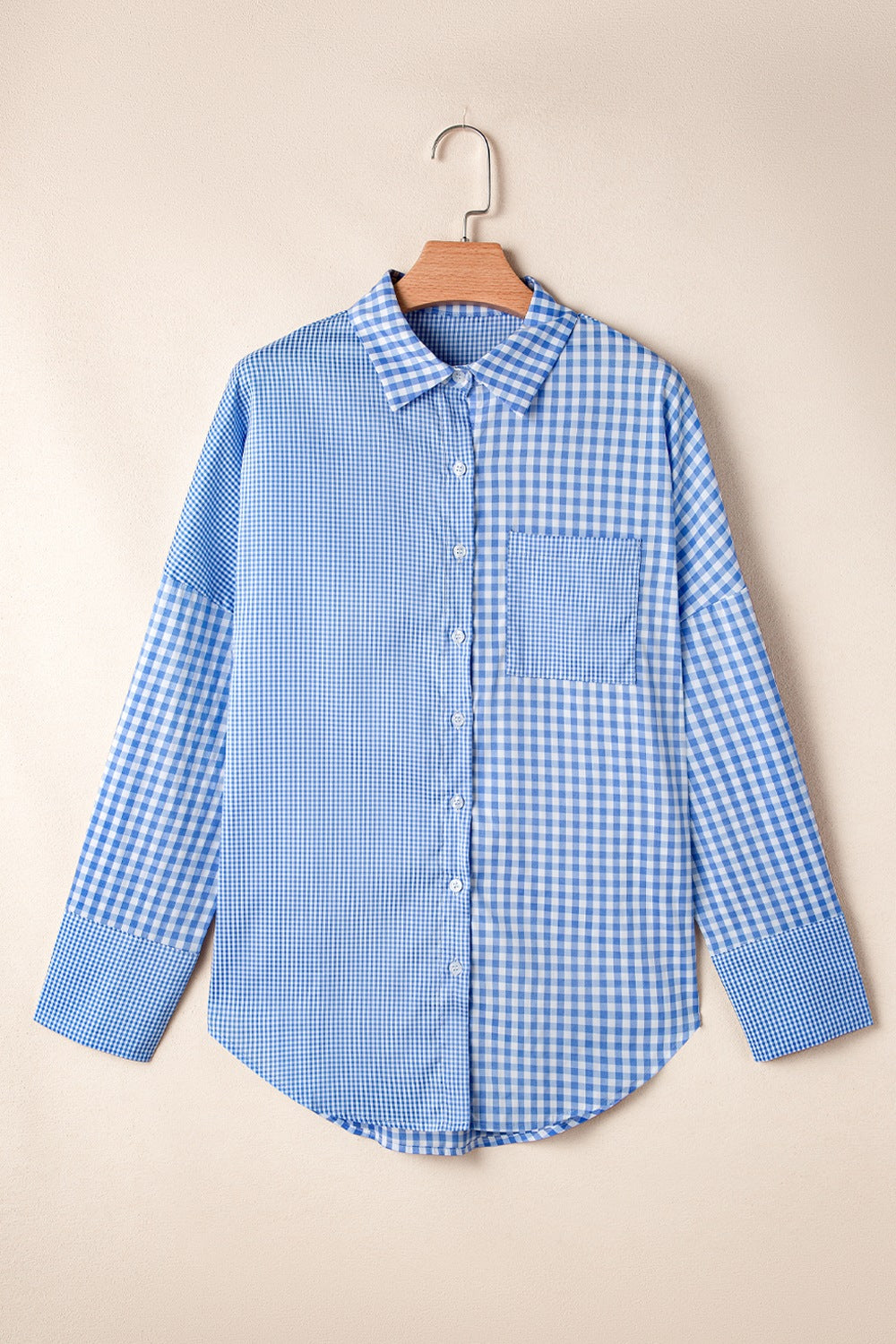 Plaid Button Up Long Sleeve Shirt - Plume & Peak