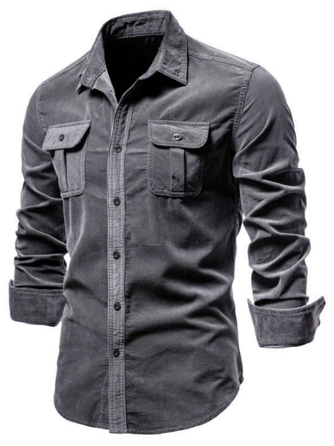 Men’s Full-Size Button-Down Shirt | Polished, Effortless, Always Ready - Plume & Peak