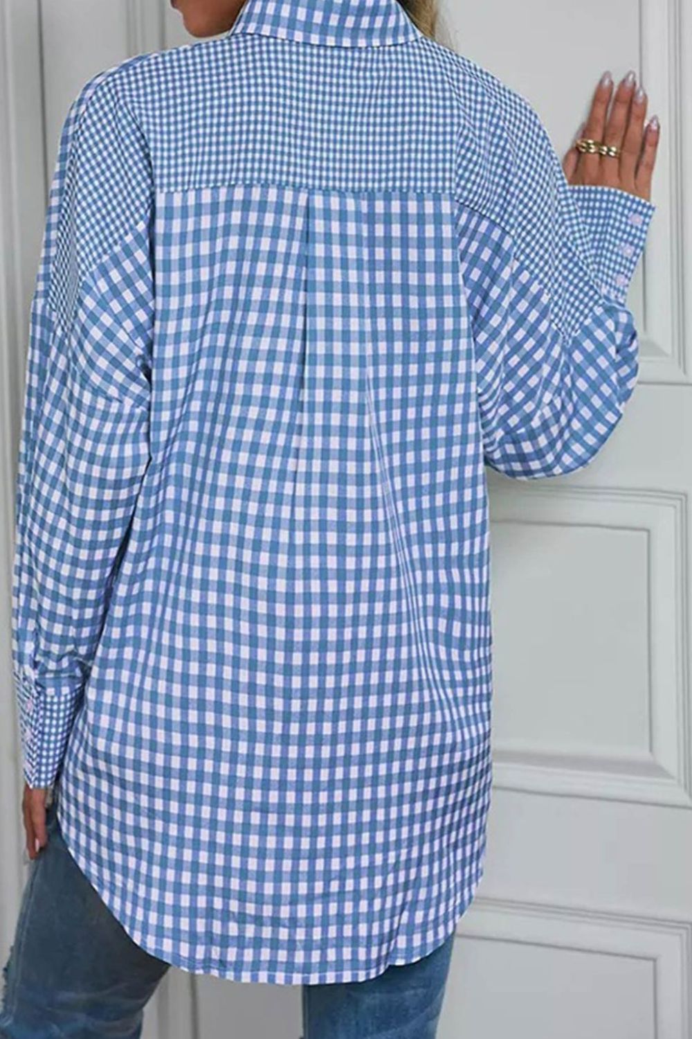 Plaid Button Up Long Sleeve Shirt - Plume & Peak