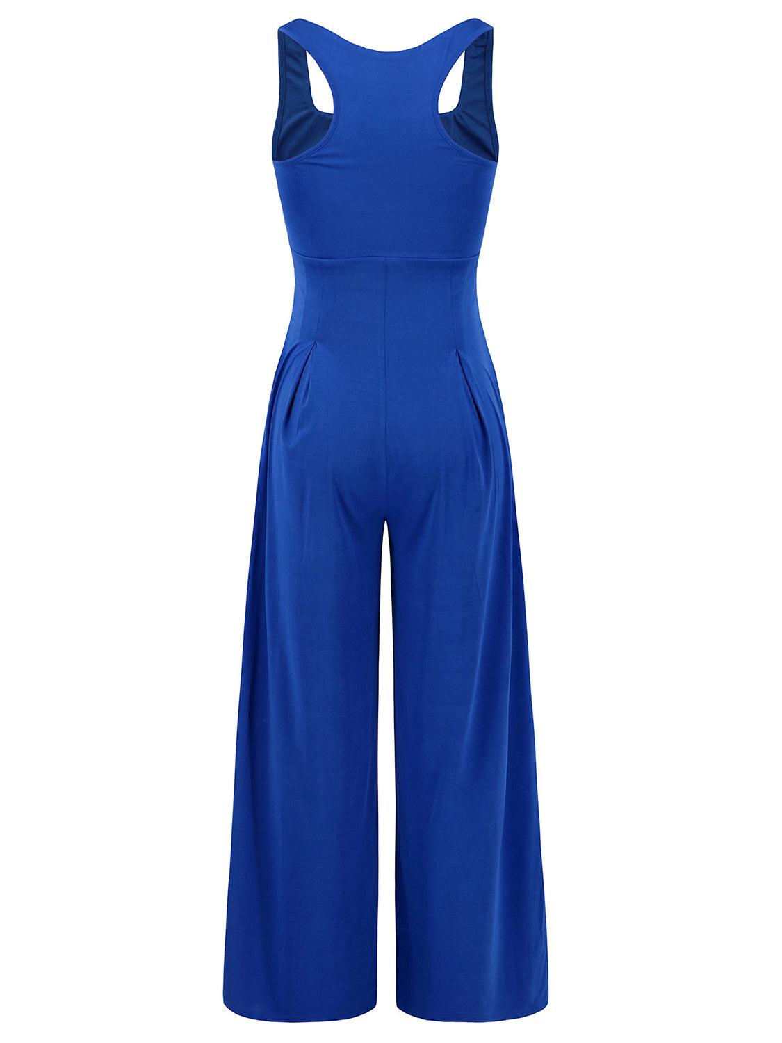 Square Neck Wide Strap Jumpsuit - Plume & Peak