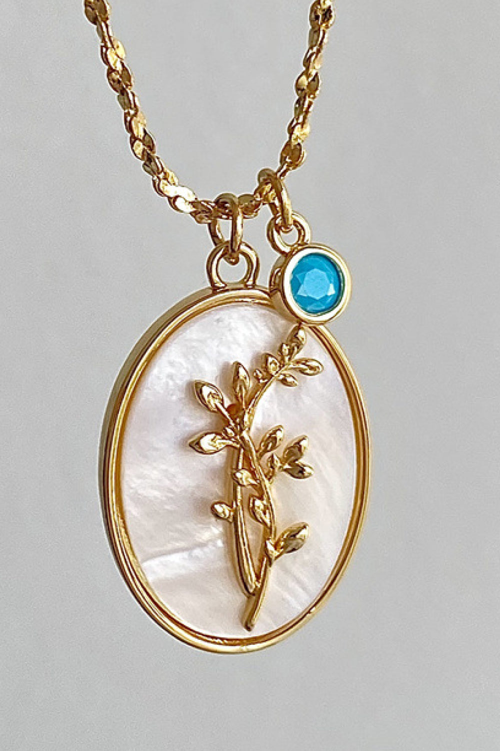 Flower Shell Pendant Copper Necklace - Plume & Peak