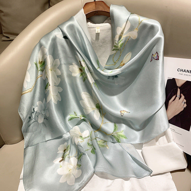Plume & Peak The Art of Silk – Printed Scarf for Elevated Everyday