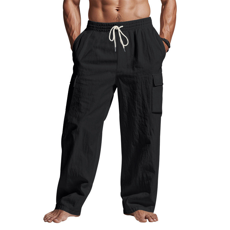 Men’s Relaxed Fit Drawstring Pants | Lightweight, Breathable Lounge & Travel Pants - Plume & Peak