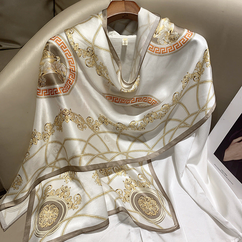 Plume & Peak The Art of Silk – Printed Scarf for Elevated Everyday