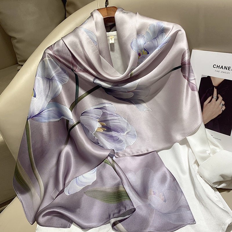 Plume & Peak The Art of Silk – Printed Scarf for Elevated Everyday