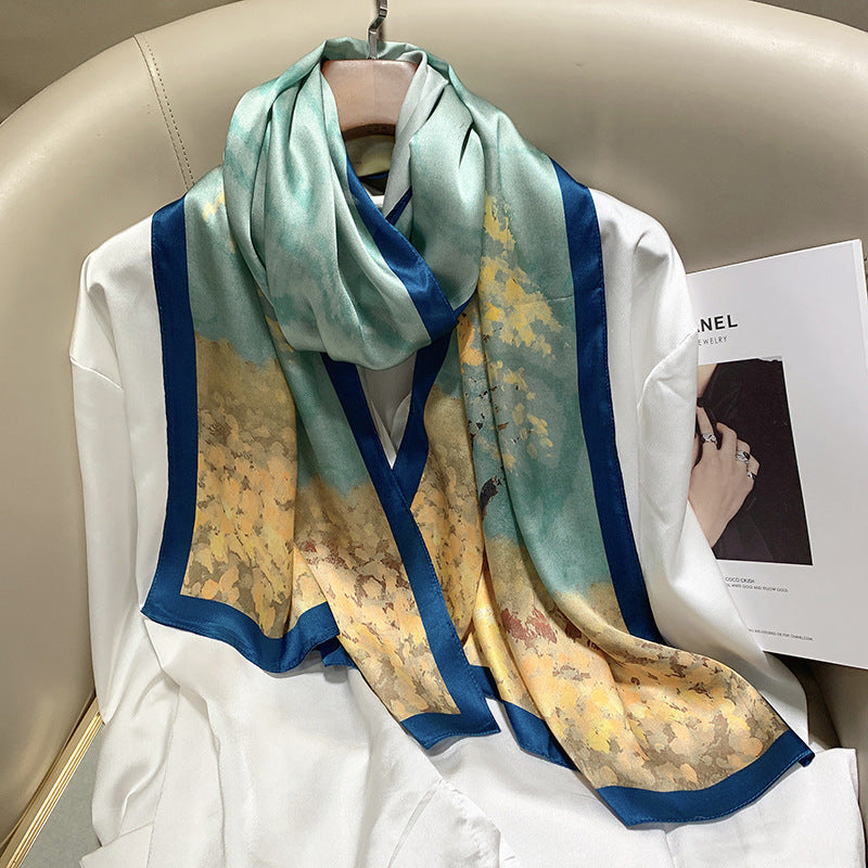 Plume & Peak The Art of Silk – Printed Scarf for Elevated Everyday