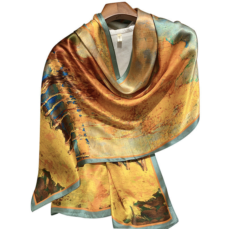 Plume & Peak The Art of Silk – Printed Scarf for Elevated Everyday