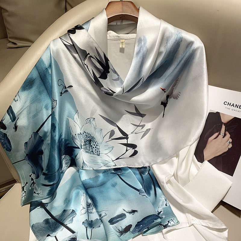 Plume & Peak The Art of Silk – Printed Scarf for Elevated Everyday