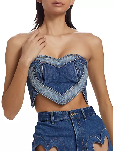 Sexy Denim Heart Top Spring 2025 MustHave - Plume & Peak