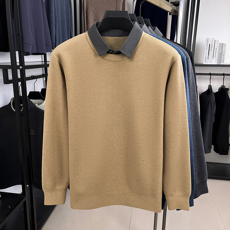 Sophisticated Layered Knit Pullover – Effortless Elegance - Plume & Peak