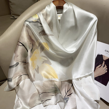 Plume & Peak The Art of Silk – Printed Scarf for Elevated Everyday