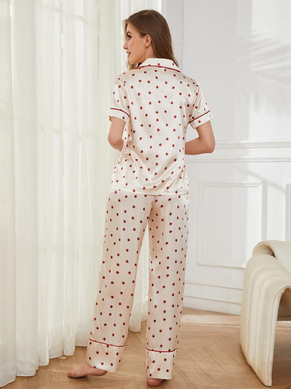 Stylish Contrast Piping Lounge Set for Women – Top & Pants - Plume & Peak