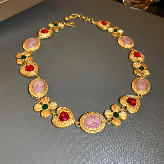 Sundara Gold Festival Necklace |Statement Choker - Plume & Peak