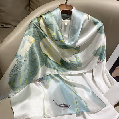 Plume & Peak The Art of Silk – Printed Scarf for Elevated Everyday