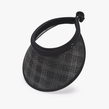 Solid Adjustable Weave Visor - Plume & Peak