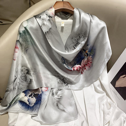 Plume & Peak The Art of Silk – Printed Scarf for Elevated Everyday