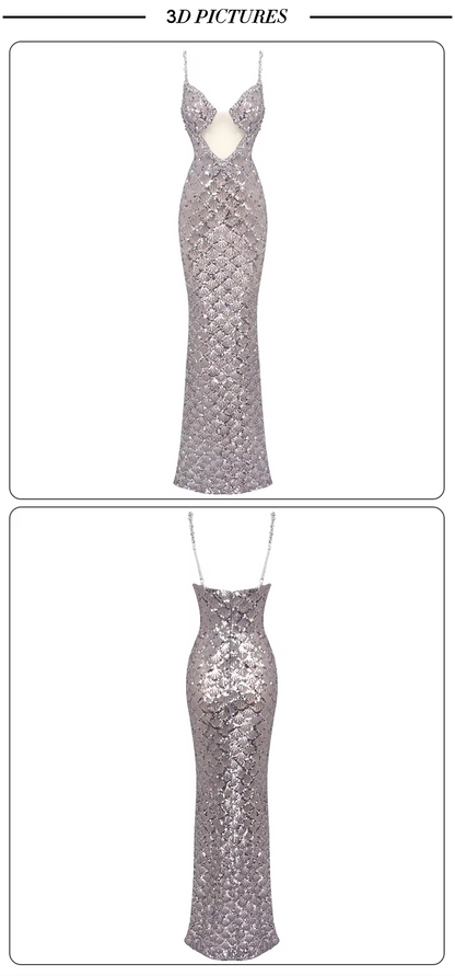 Astrid Glam Sequin Gown - Plume & Peak