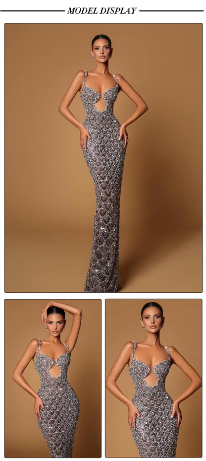 Astrid Glam Sequin Gown - Plume & Peak