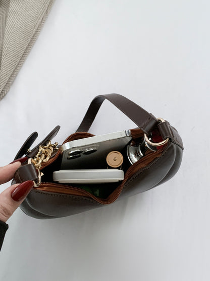 PU Leather Shoulder Bag with EarPods Bag - Plume & Peak