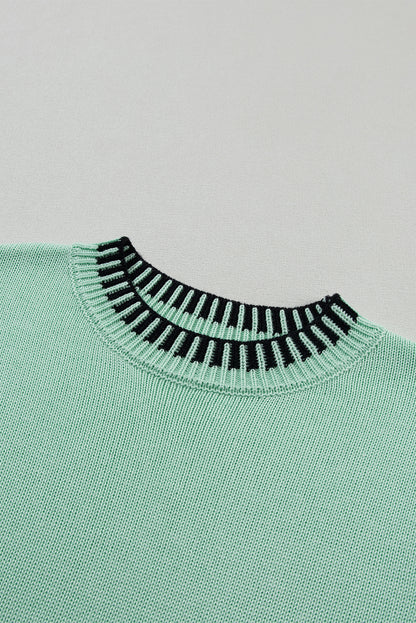 Round Neck Short Sleeve Knit Top - Plume & Peak