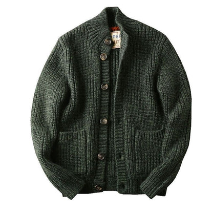 Mens Rare Label Knit Cardigan Sweater New Arrival - Plume & Peak