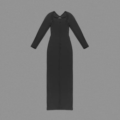 The Midnight Cutout Gown – Noir Edition - Plume & Peak