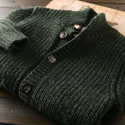 Mens Rare Label Knit Cardigan Sweater New Arrival - Plume & Peak