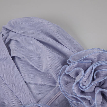 The Azure Bloom Dress - Plume & Peak