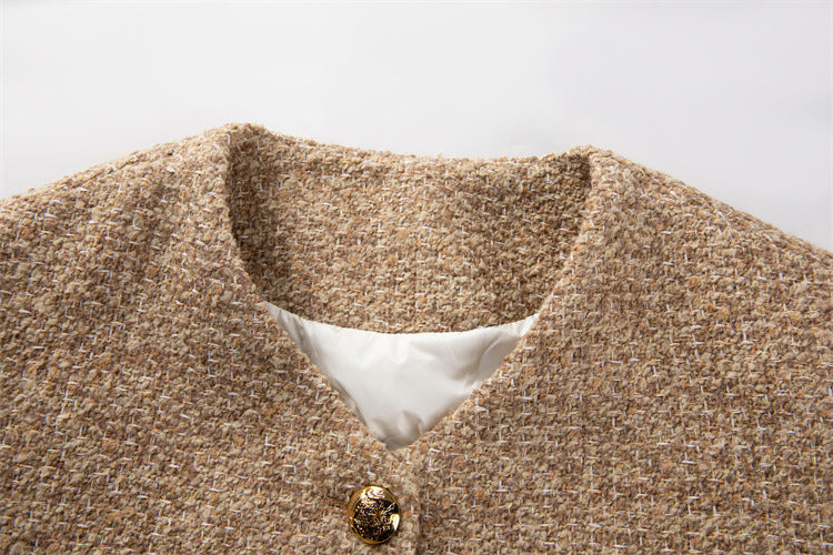 Mérd Blend Leather Pocket Tweed Jacket - Plume & Peak
