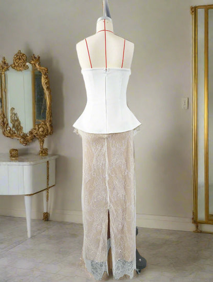 Elegant Crystal Evening Gown Valentines Party and Beyond - Plume & Peak
