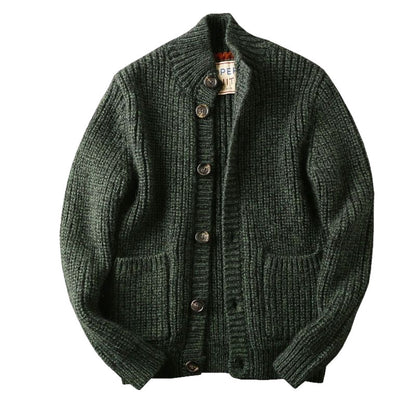 Mens Rare Label Knit Cardigan Sweater New Arrival - Plume & Peak