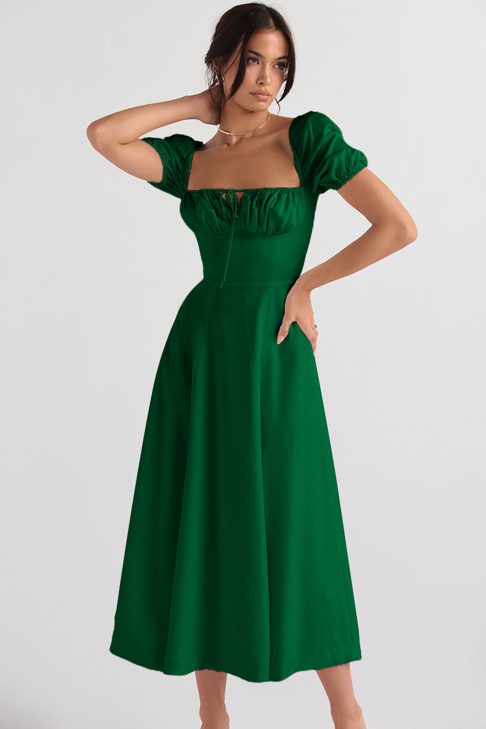 Summer Chic French Style Dress Elegant - Plume & Peak