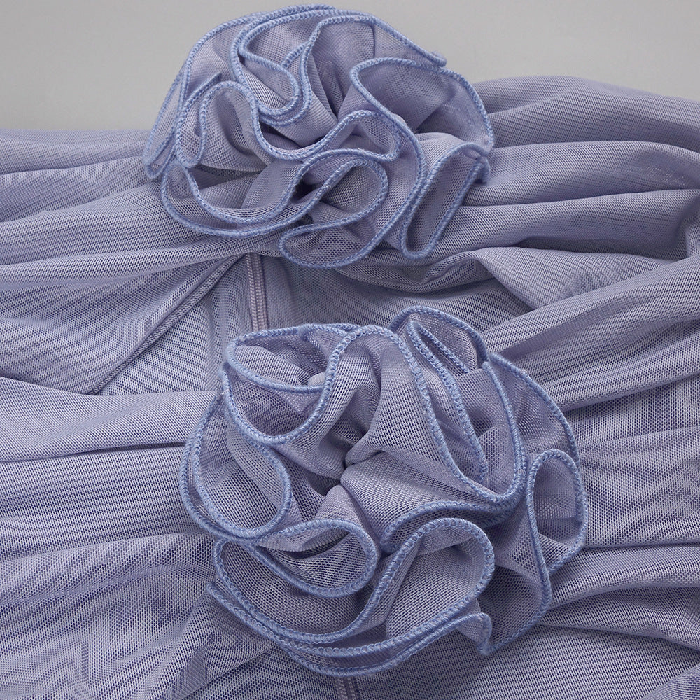 The Azure Bloom Dress - Plume & Peak