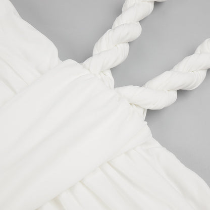 The Celestial Drape Gown – Dual-Tone Elegance - Plume & Peak