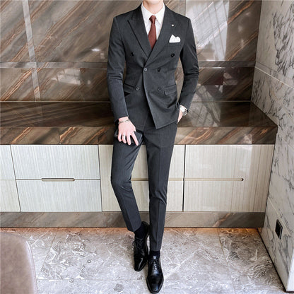 Slim Fit Modern Groom Business - Plume & Peak