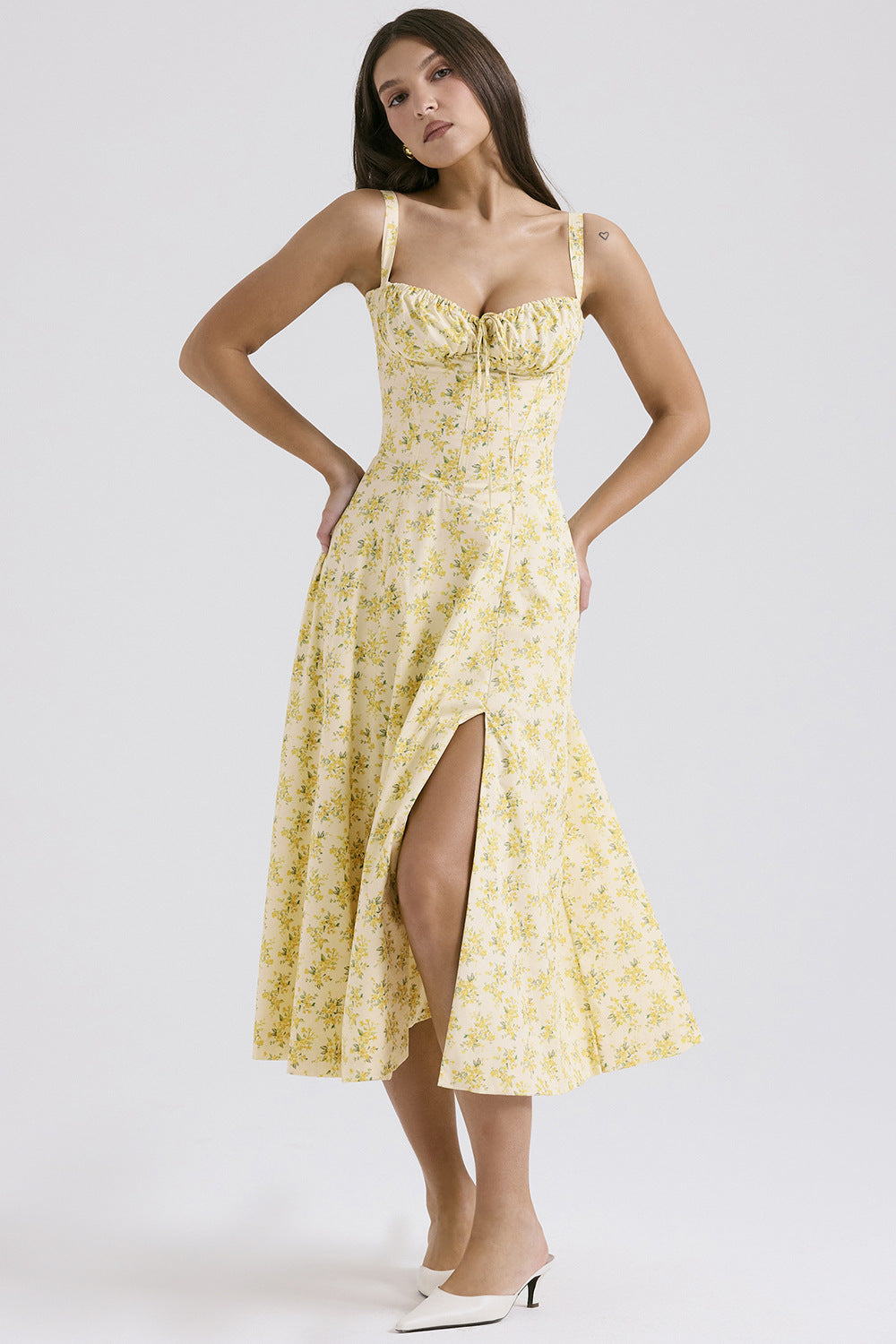 Summer Chic French Style Dress Elegant - Plume & Peak