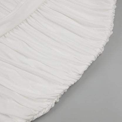 The Celestial Drape Gown – Dual-Tone Elegance - Plume & Peak