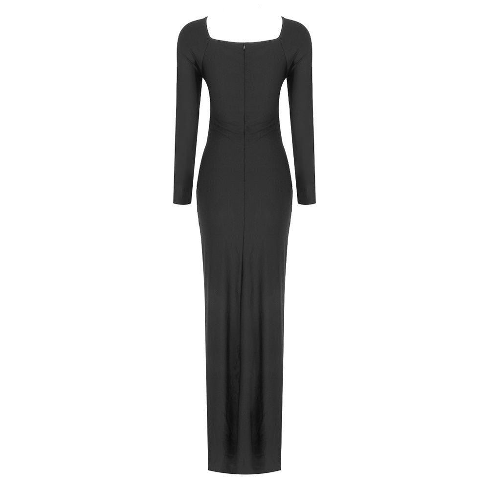 The Midnight Cutout Gown – Noir Edition - Plume & Peak