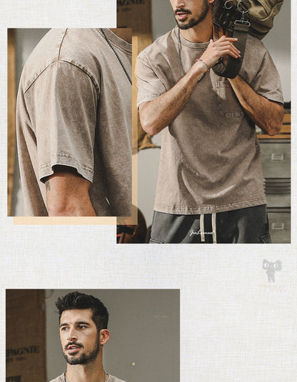 The Easywear Washed Tee – Core Collection - Plume & Peak